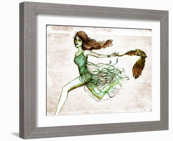 Owl III-Jami Goddess-Framed Art Print