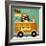 Owl in Firetruck and Squirrel-Nancy Lee-Framed Art Print