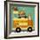 Owl in Firetruck and Squirrel-Nancy Lee-Framed Art Print