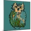 Owl in Flip-Flops, Cartoon Drawing, Cute Illustration for Children, Vector Illustration for T-Shirt-De Visu-Mounted Art Print