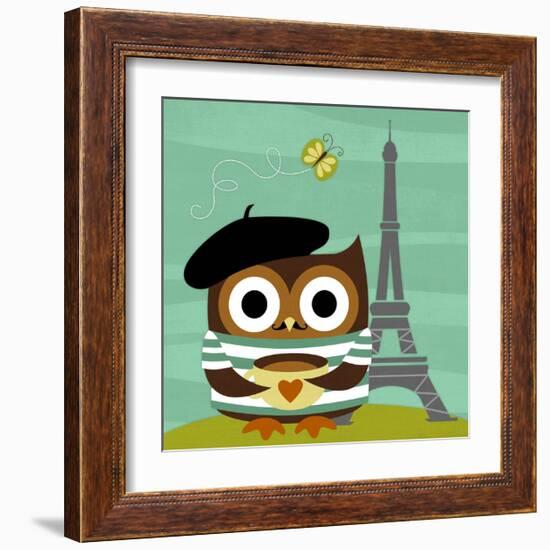 Owl in Paris-Nancy Lee-Framed Art Print