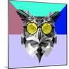 Owl in Yellow Glasses-Lisa Kroll-Mounted Art Print