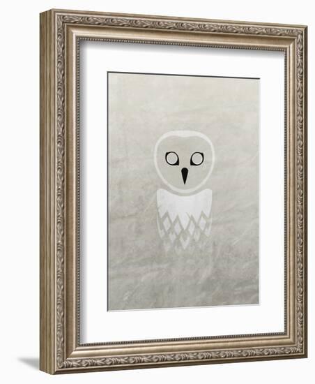 Owl - Jethro Wilson Contemporary Wildlife Print-Jethro Wilson-Framed Art Print