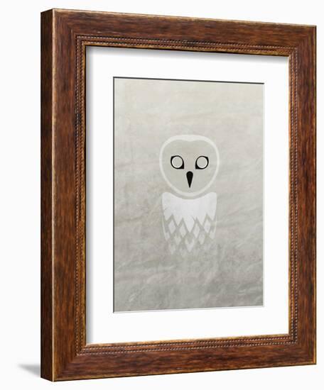 Owl - Jethro Wilson Contemporary Wildlife Print-Jethro Wilson-Framed Art Print