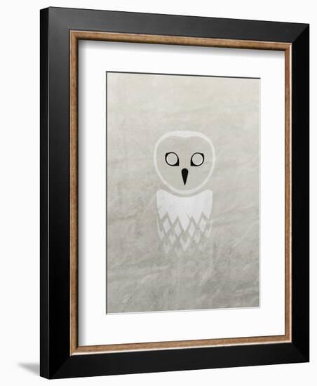 Owl - Jethro Wilson Contemporary Wildlife Print-Jethro Wilson-Framed Art Print