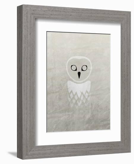 Owl - Jethro Wilson Contemporary Wildlife Print-Jethro Wilson-Framed Art Print