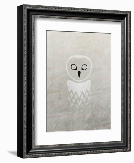 Owl - Jethro Wilson Contemporary Wildlife Print-Jethro Wilson-Framed Art Print