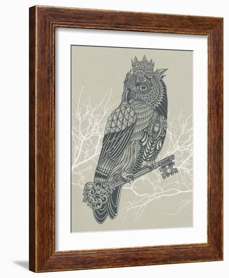 Owl King-Rachel Caldwell-Framed Art Print