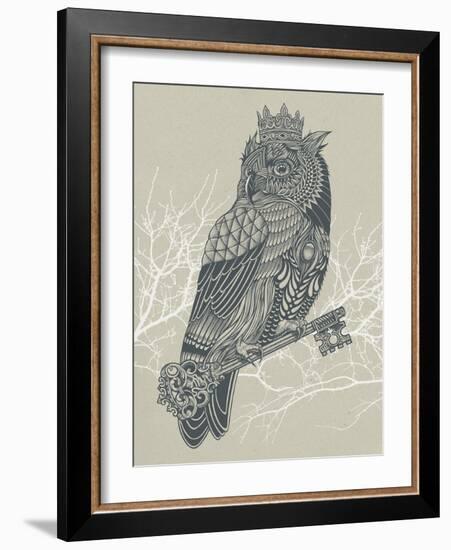 Owl King-Rachel Caldwell-Framed Art Print