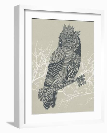 Owl King-Rachel Caldwell-Framed Art Print