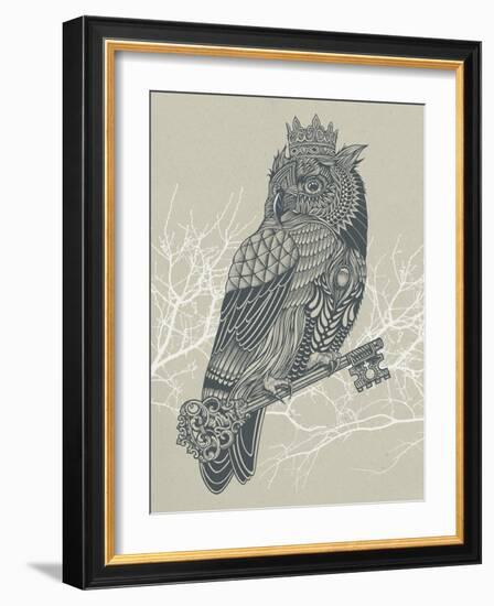 Owl King-Rachel Caldwell-Framed Art Print