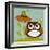 Owl Looking at Snail-Nancy Lee-Framed Art Print