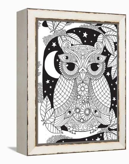 Owl on a Branch-Hello Angel-Framed Premier Image Canvas