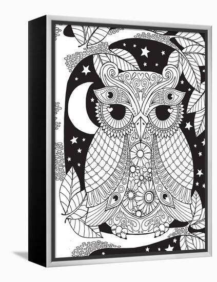 Owl on a Branch-Hello Angel-Framed Premier Image Canvas