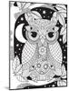 Owl on a Branch-Hello Angel-Mounted Giclee Print