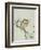 Owl on a Flowering Magnolia Branch-Kubo Shunman-Framed Giclee Print