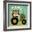 Owl on Tractor-Nancy Lee-Framed Art Print