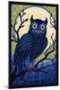 Owl - Paper Mosaic-Lantern Press-Mounted Art Print