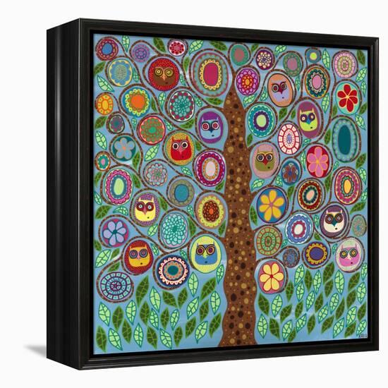 Owl Party-Kerri Ambrosino-Framed Premier Image Canvas