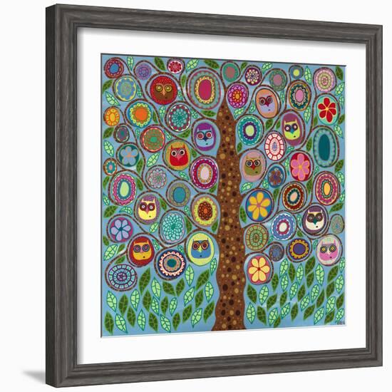 Owl Party-Kerri Ambrosino-Framed Giclee Print