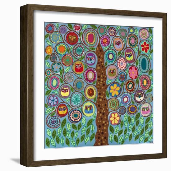 Owl Party-Kerri Ambrosino-Framed Giclee Print