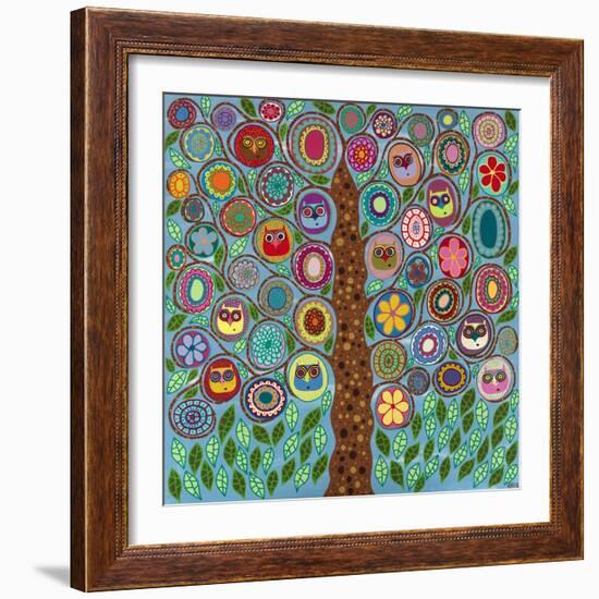 Owl Party-Kerri Ambrosino-Framed Giclee Print