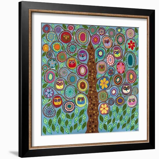 Owl Party-Kerri Ambrosino-Framed Giclee Print