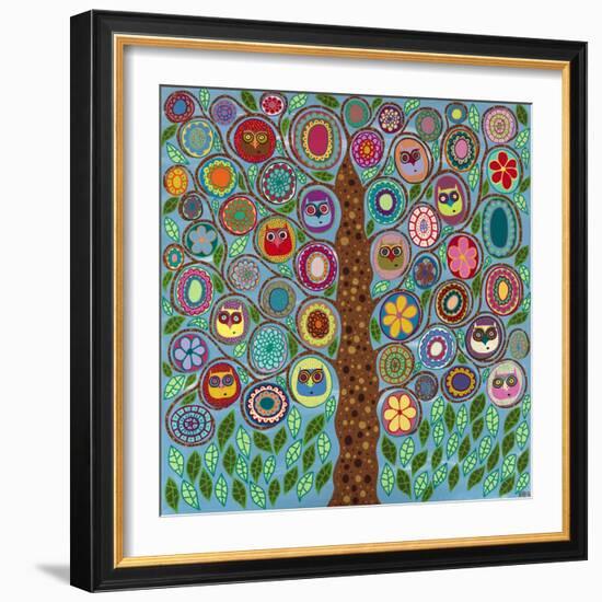 Owl Party-Kerri Ambrosino-Framed Giclee Print