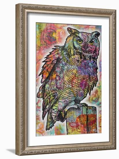 Owl Perch-Dean Russo-Framed Giclee Print