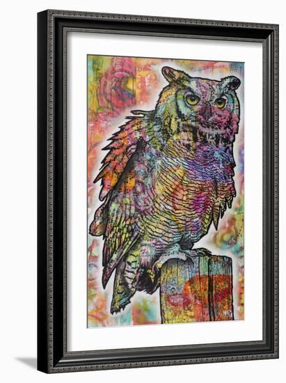 Owl Perch-Dean Russo-Framed Giclee Print