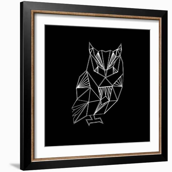 Owl Polygon-Lisa Kroll-Framed Art Print