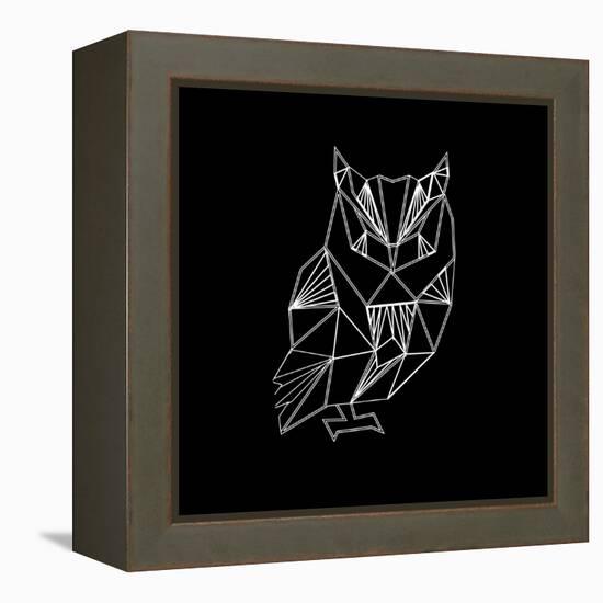 Owl Polygon-Lisa Kroll-Framed Stretched Canvas