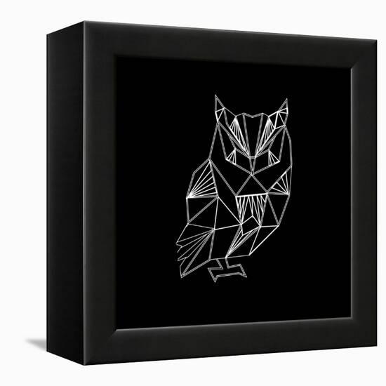 Owl Polygon-Lisa Kroll-Framed Stretched Canvas