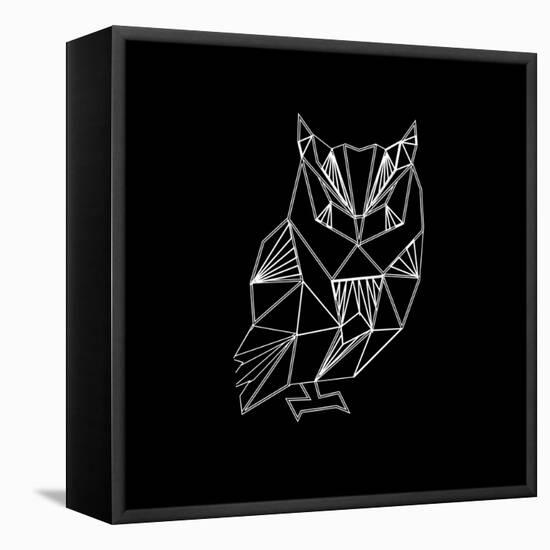 Owl Polygon-Lisa Kroll-Framed Stretched Canvas