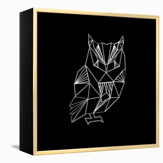 Owl Polygon-Lisa Kroll-Framed Stretched Canvas