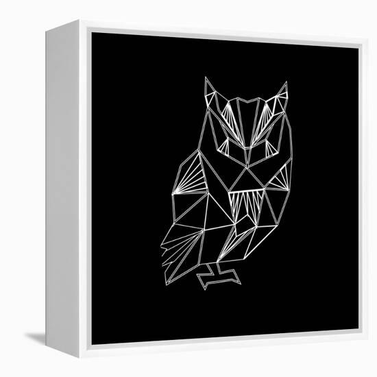 Owl Polygon-Lisa Kroll-Framed Stretched Canvas