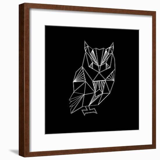 Owl Polygon-Lisa Kroll-Framed Premium Giclee Print