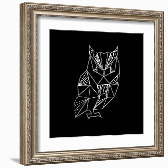 Owl Polygon-Lisa Kroll-Framed Art Print