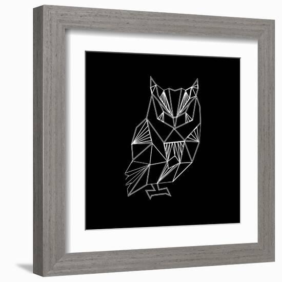 Owl Polygon-Lisa Kroll-Framed Art Print