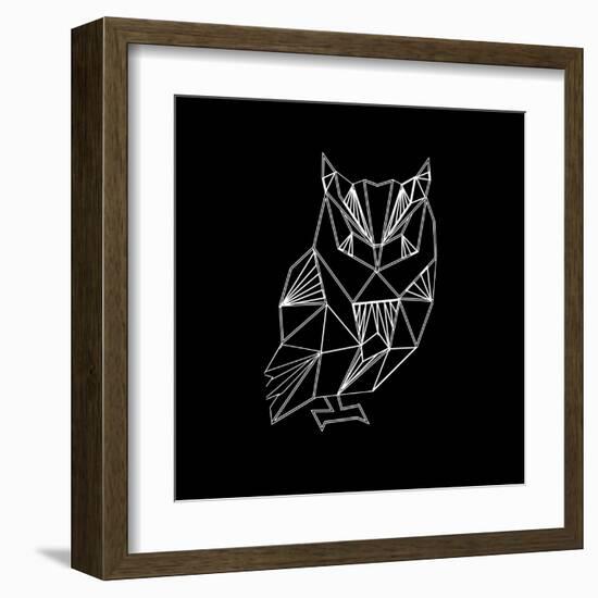 Owl Polygon-Lisa Kroll-Framed Art Print