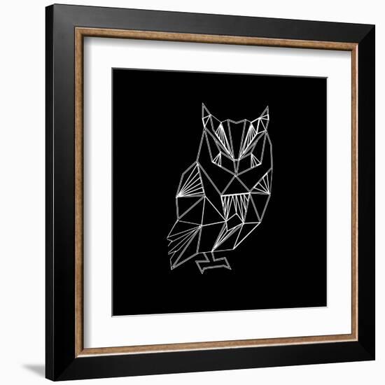 Owl Polygon-Lisa Kroll-Framed Art Print