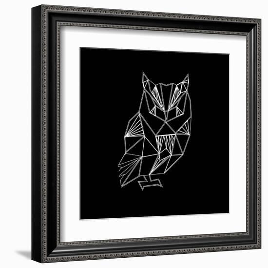 Owl Polygon-Lisa Kroll-Framed Art Print