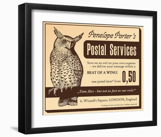 Owl Postal Service-null-Framed Art Print