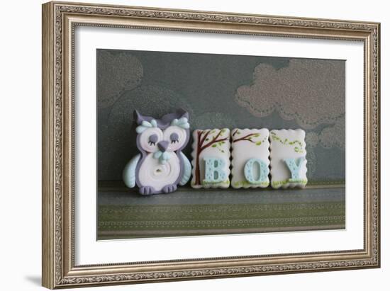 Owl Quilled Boy-null-Framed Photographic Print