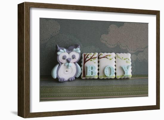 Owl Quilled Boy-null-Framed Photographic Print