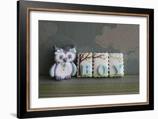 Owl Quilled Boy-null-Framed Photographic Print