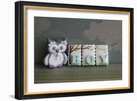 Owl Quilled Boy-null-Framed Photographic Print