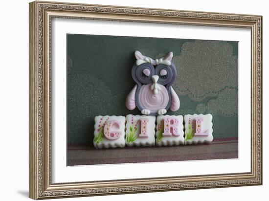 Owl Quilled Girl-null-Framed Photographic Print