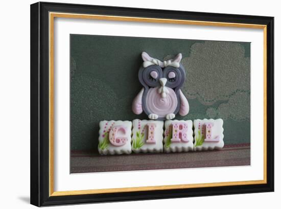 Owl Quilled Girl-null-Framed Photographic Print