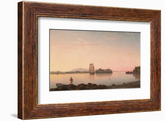 Owl’s Head, Penobscot Bay, Maine, 1862-Fitz Hugh Lane-Framed Art Print